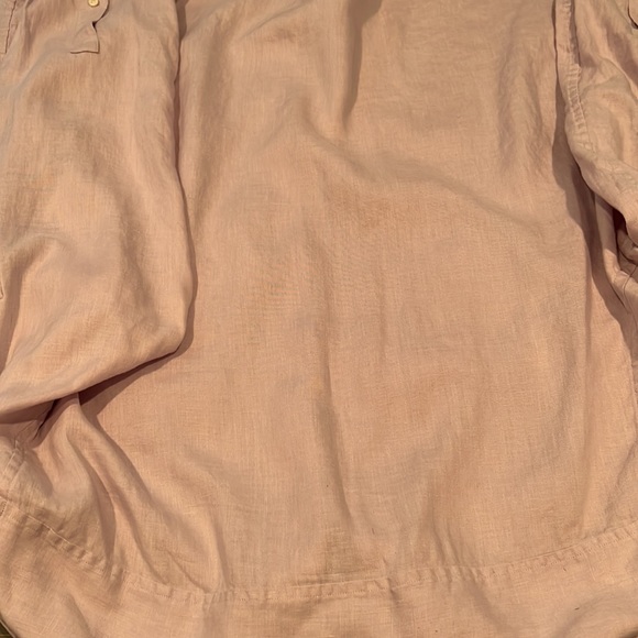 Michael Kors Lilac 100% Linen button down EUC size XL Mens - Picture 8 of 12
